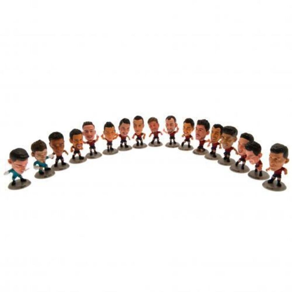Spain SoccerStarz Team Football Figurine Set (Pack of 17) / Multicolored